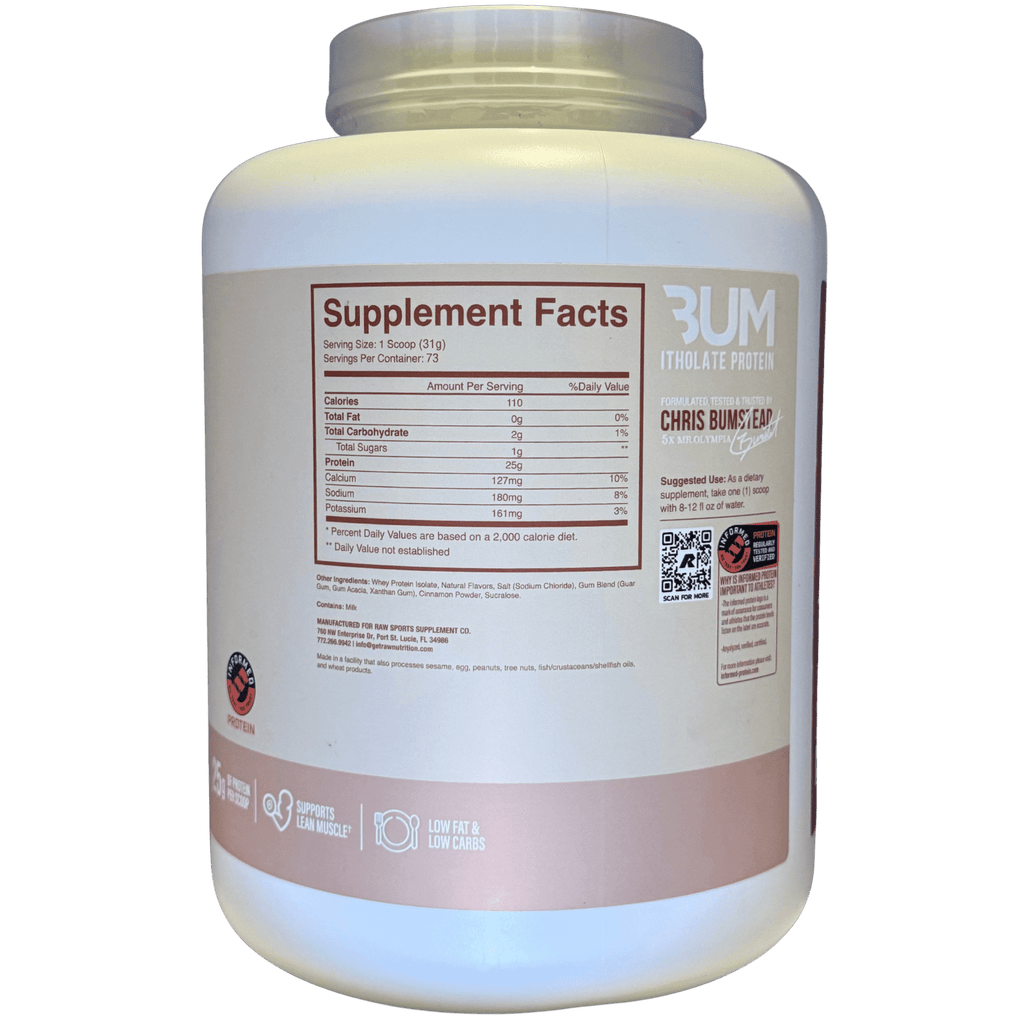 ITHOLATE BUM 5 LB – PROTEÍNA AISLADA - Supplab MX