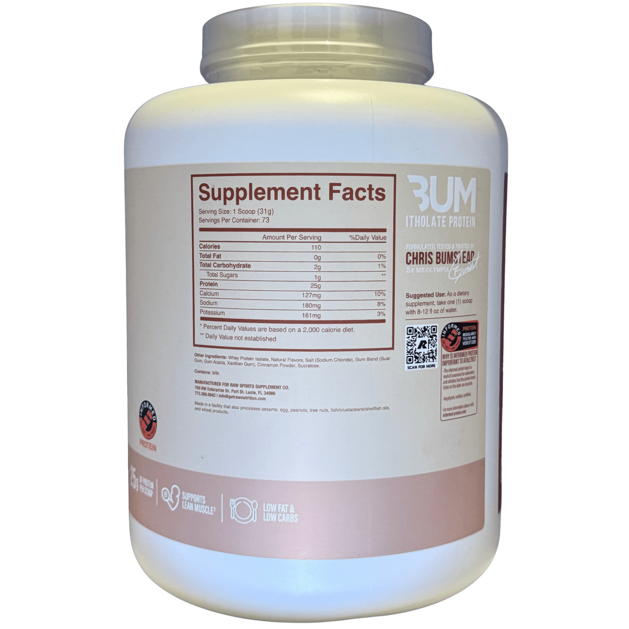 ITHOLATE BUM 5 LB – PROTEÍNA AISLADA - Supplab MX