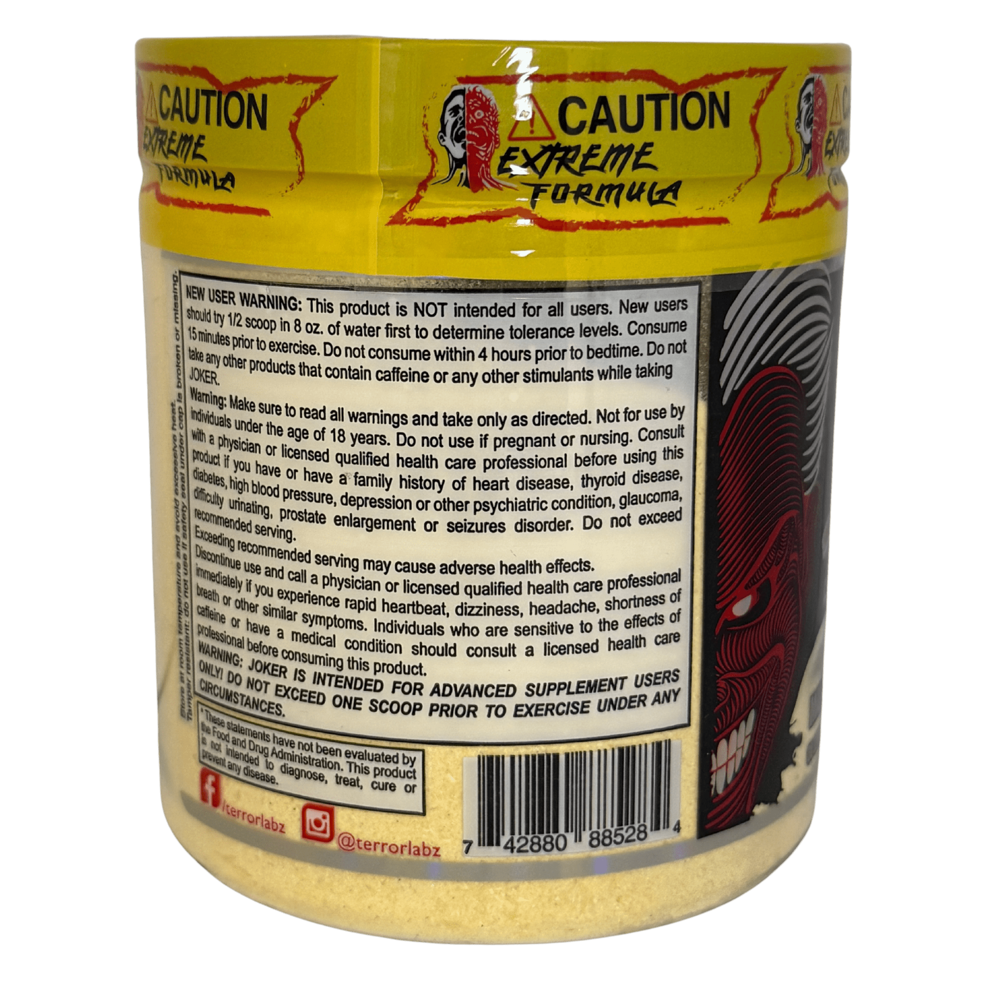 JOKER TERROR LABZ – 30 SERVICIOS PRE ENTRENO - Supplab MX