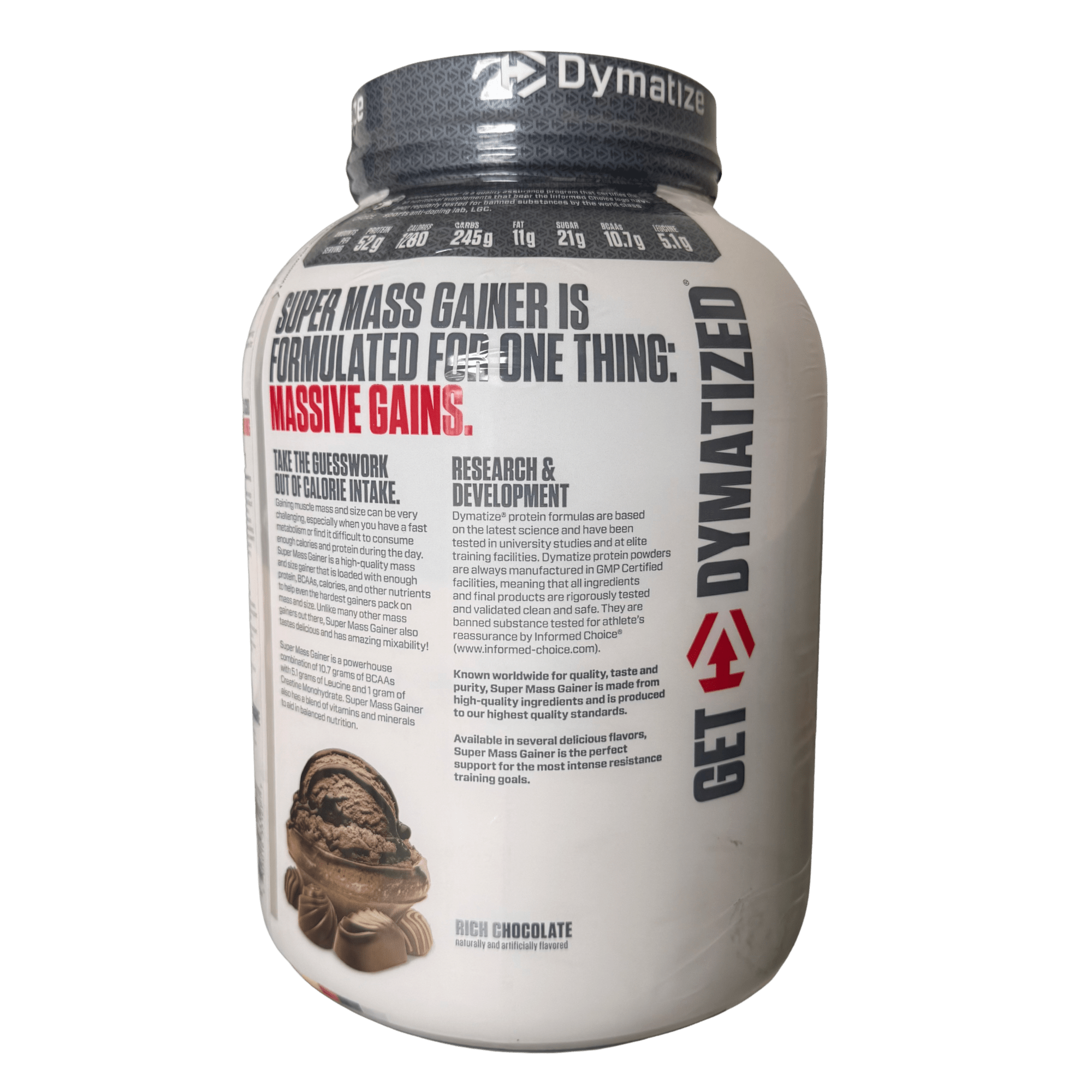 MASS GAINER DYMATIZE – 6 LIBRAS - Supplab MX