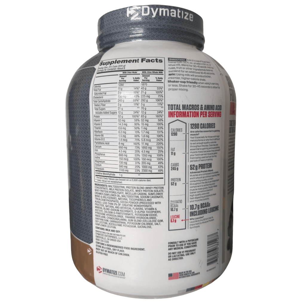 MASS GAINER DYMATIZE – 6 LIBRAS - Supplab MX