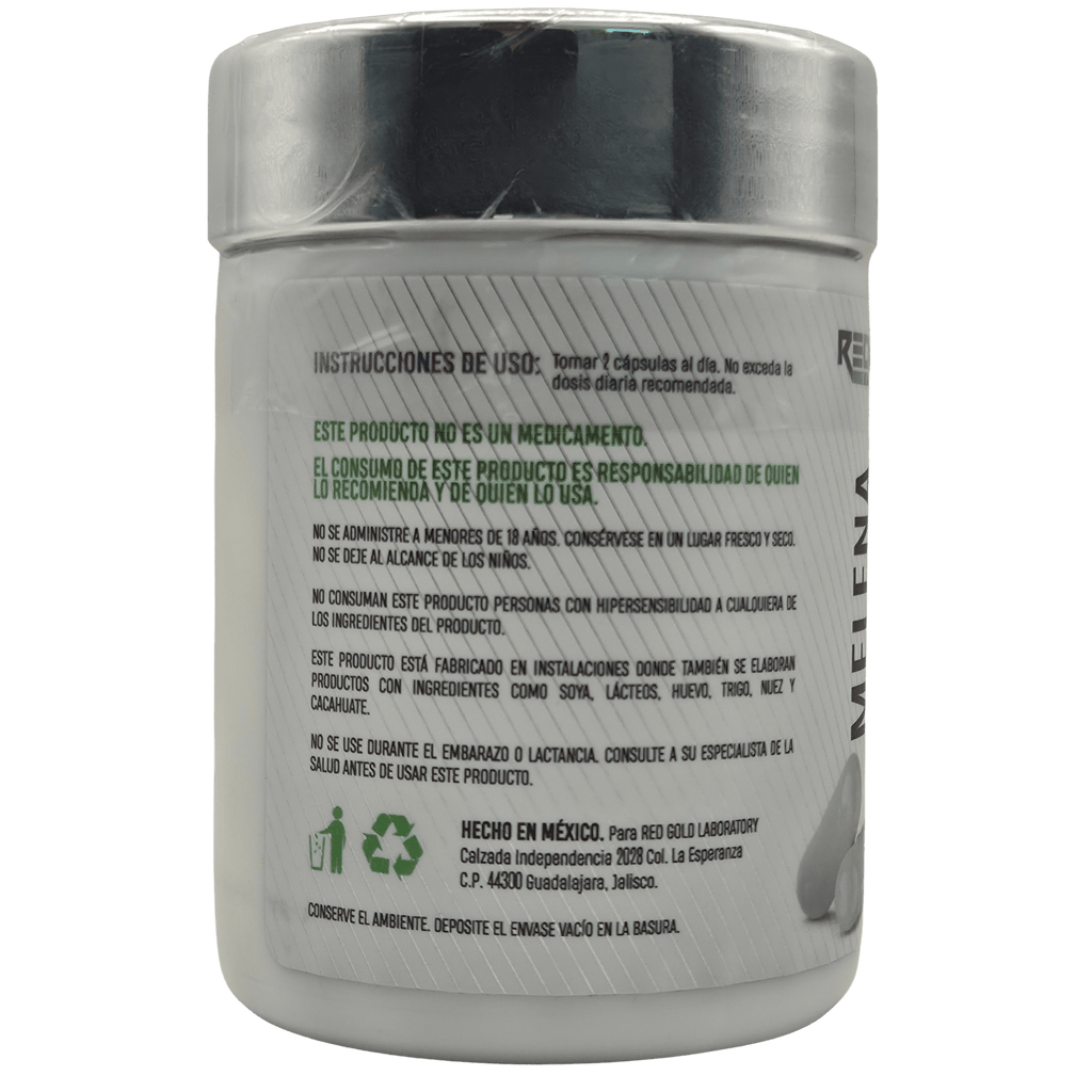MELENA DE LEÓN RED GOLD 750MG - 60 CÁPSULAS - NOOTRÓPICO Y ENFOQUE MENTAL - Supplab MX