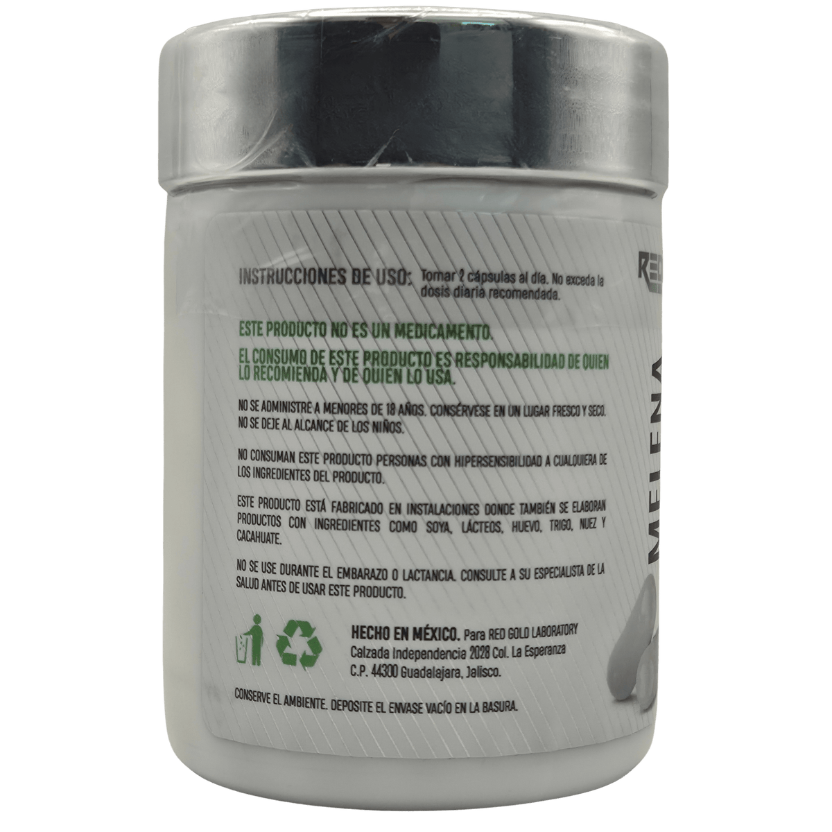 MELENA DE LEÓN RED GOLD 750MG - 60 CÁPSULAS - NOOTRÓPICO Y ENFOQUE MENTAL - Supplab MX