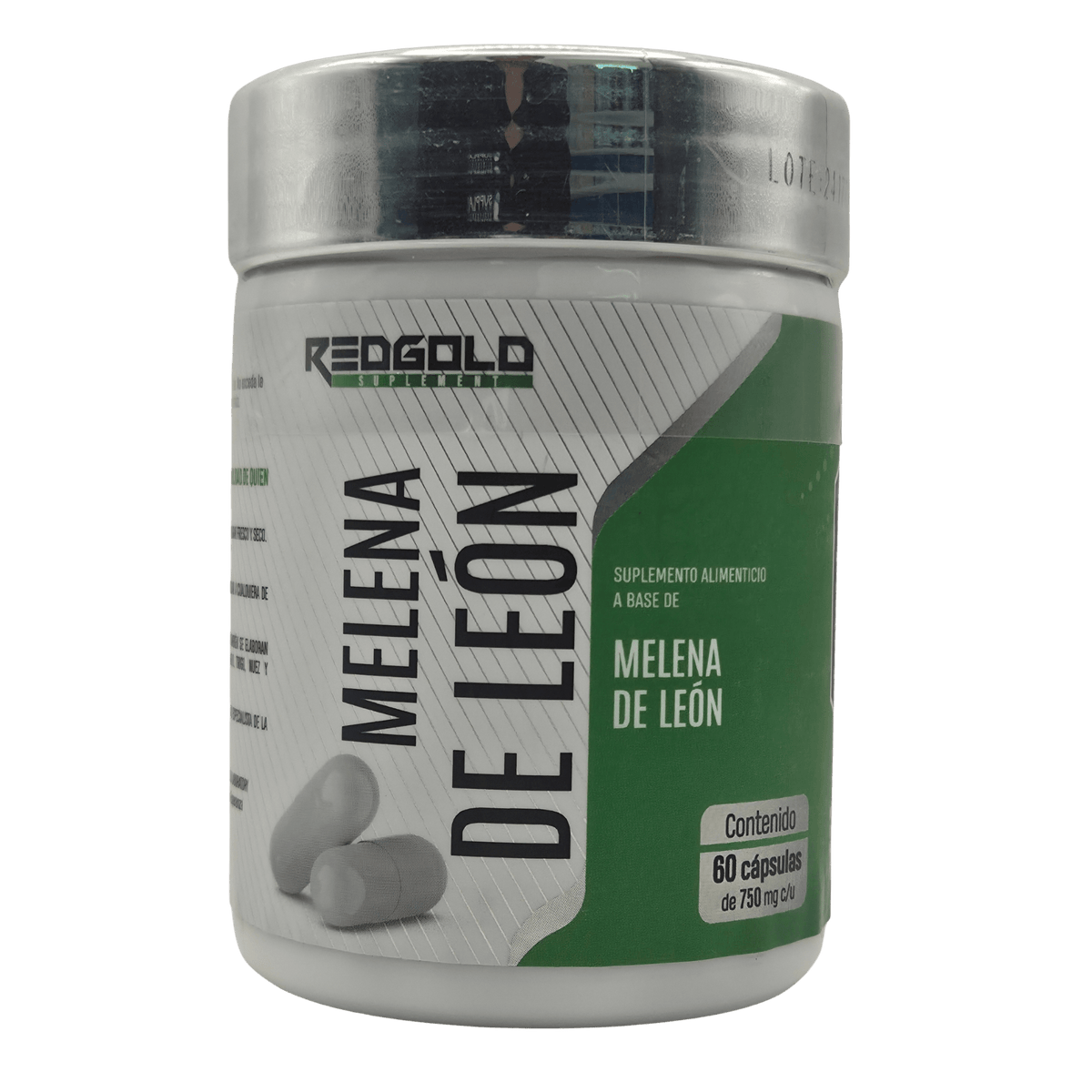 MELENA DE LEÓN RED GOLD 750MG - 60 CÁPSULAS - NOOTRÓPICO Y ENFOQUE MENTAL - Supplab MX