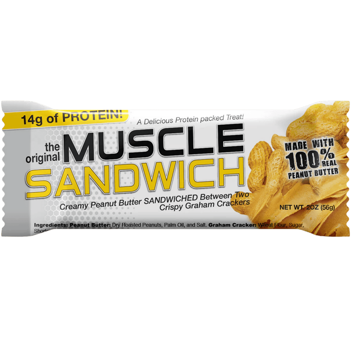 MUSCLE SANDWICH BARRITA DE PROTEÍNA - 14G DE PROTEÍNA - PIEZA INDIVIDUAL - Supplab MX