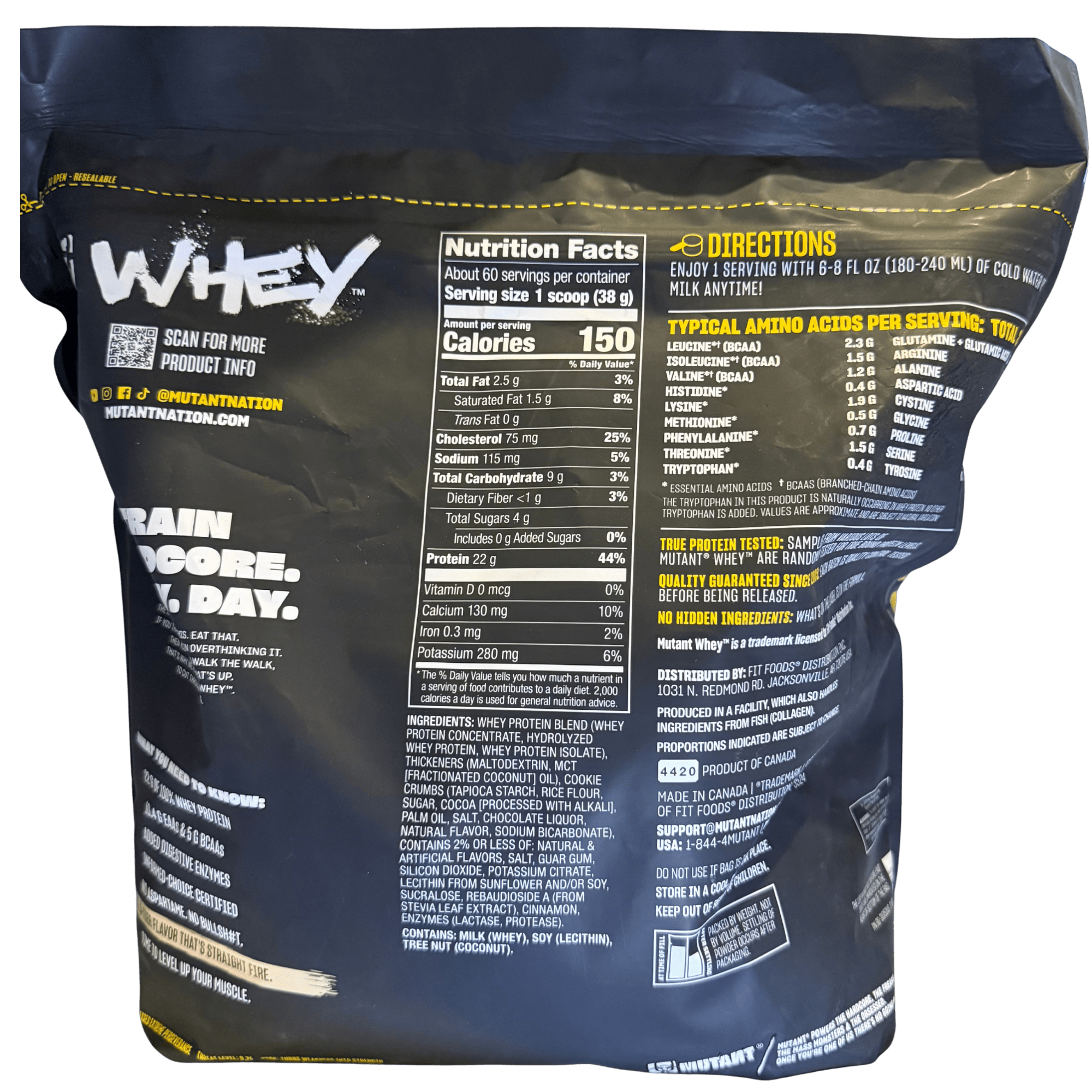 MUTANT WHEY 5 LB – PROTEÍNA DE SUERO - Supplab MX