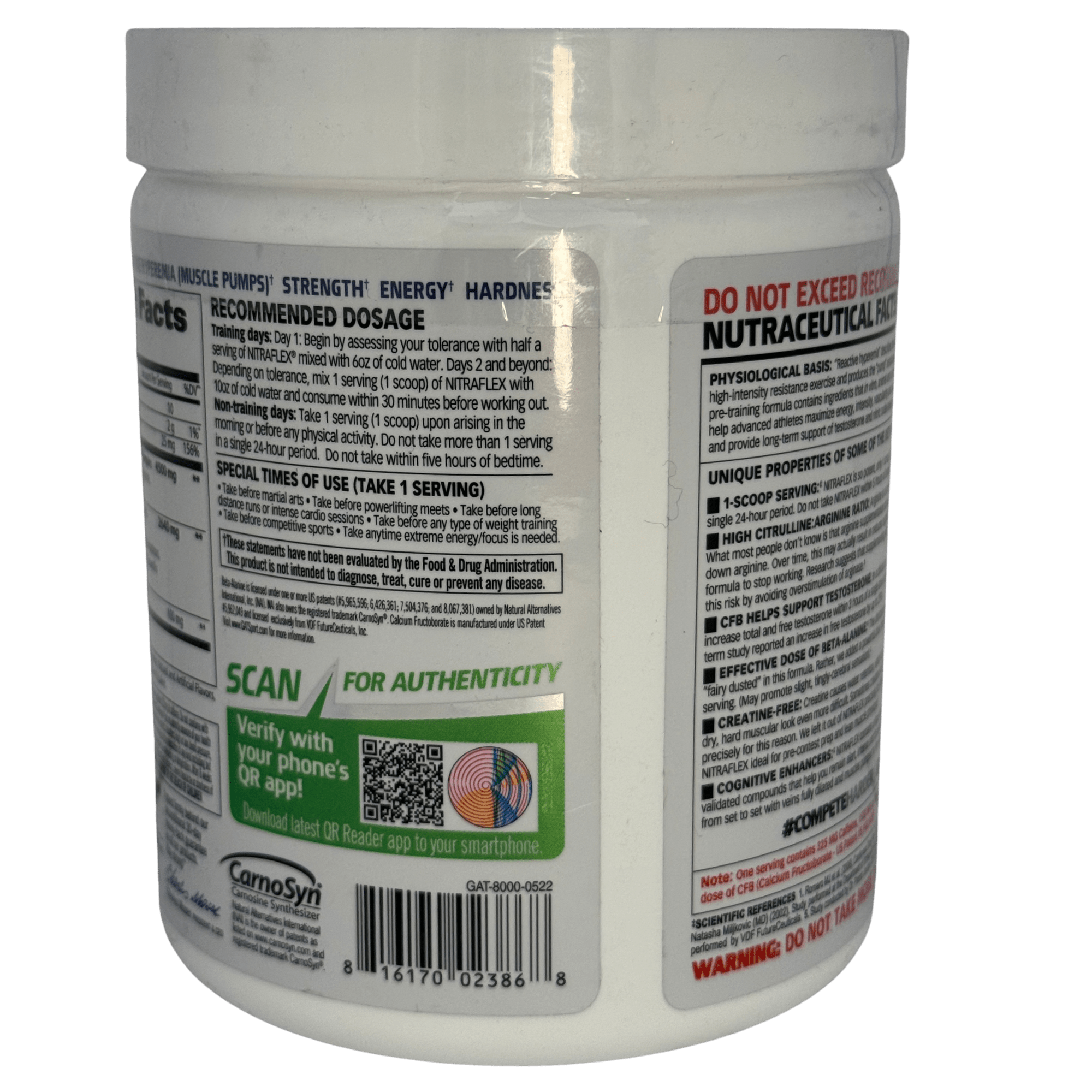 NITRAFLEX GAT SPORT – 30 SERVICIOS - Supplab MX
