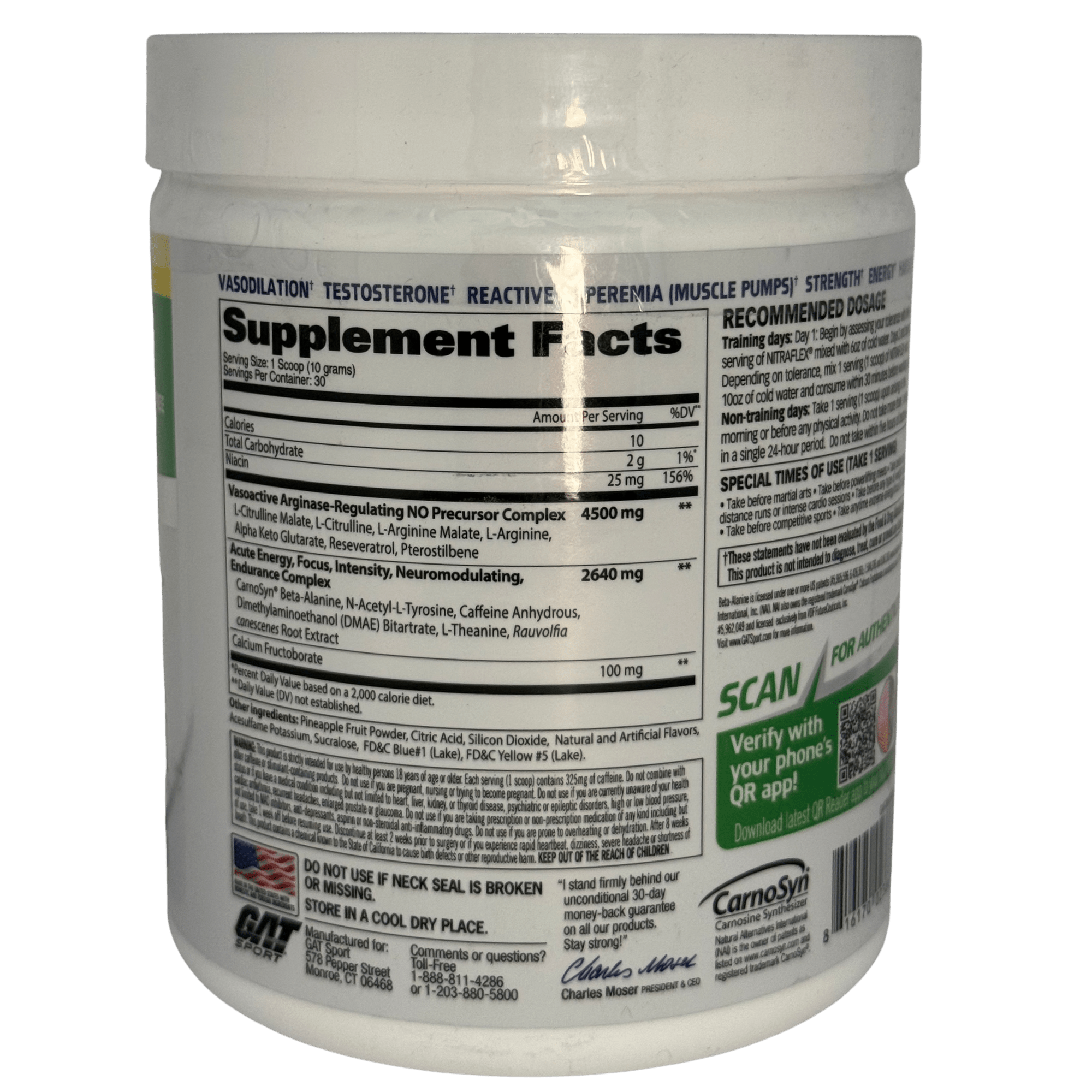 NITRAFLEX GAT SPORT – 30 SERVICIOS - Supplab MX