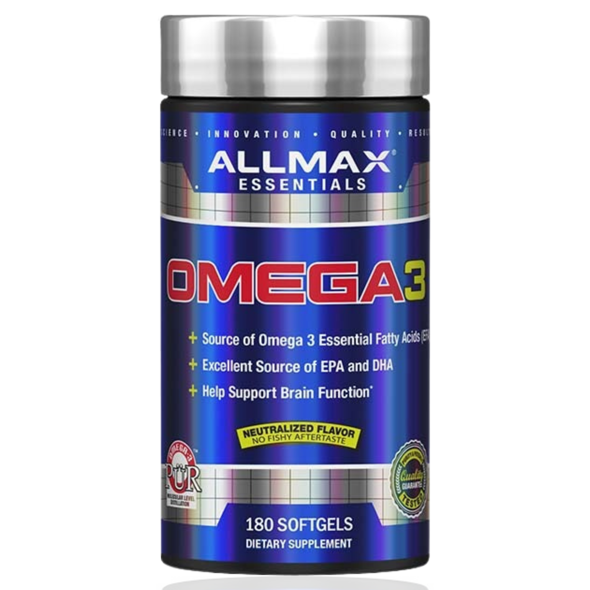 OMEGA 3 EPA Y DHA ALLMAX – 180 CÁPSULAS - Supplab MX