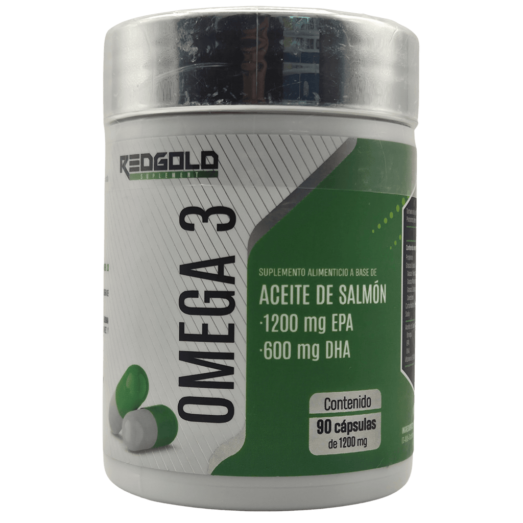 OMEGA 3 RED GOLD 90 CÁPSULAS - 1200MG EPA Y 600MG DHA ALTA POTENCIA - Supplab MX