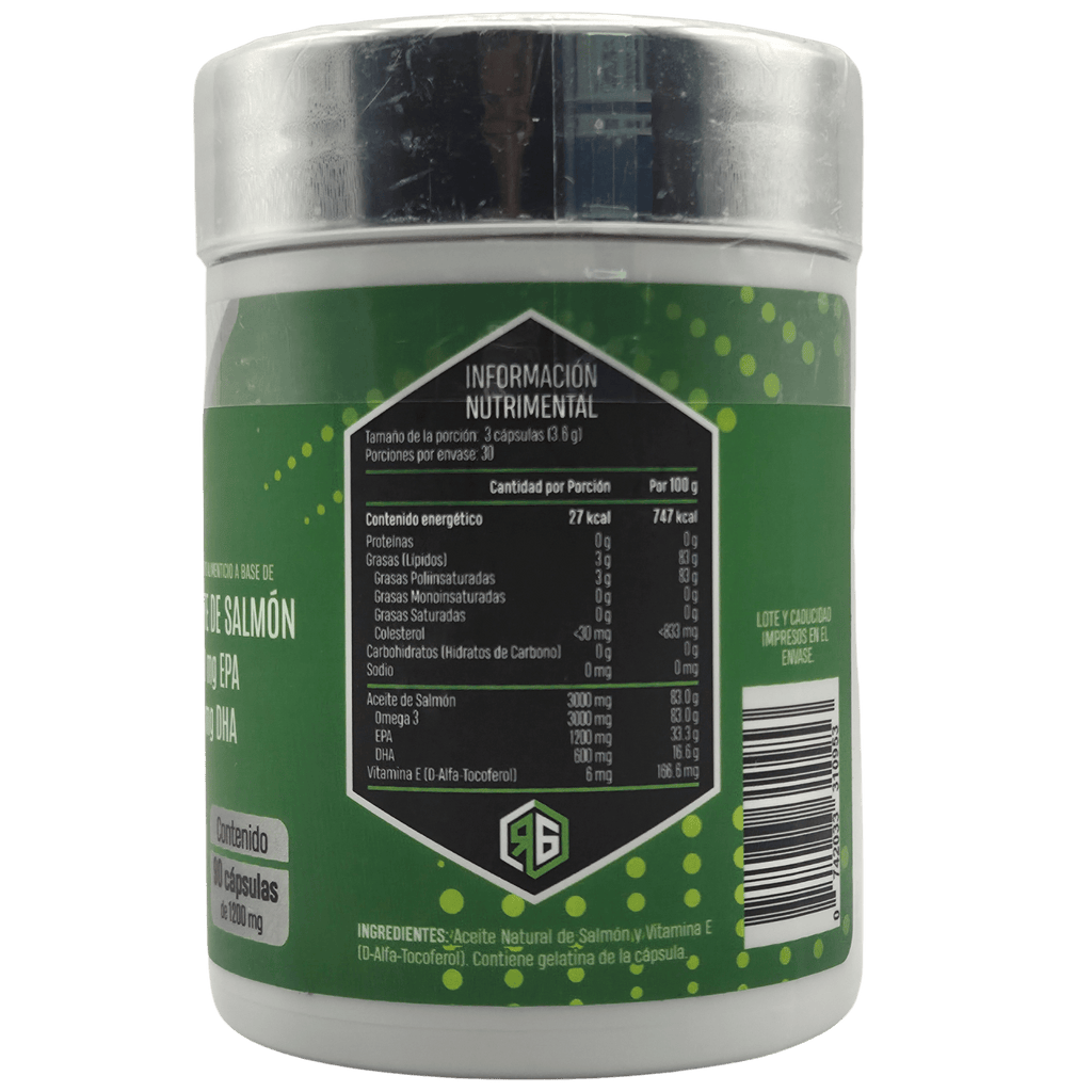OMEGA 3 RED GOLD 90 CÁPSULAS - 1200MG EPA Y 600MG DHA ALTA POTENCIA - Supplab MX