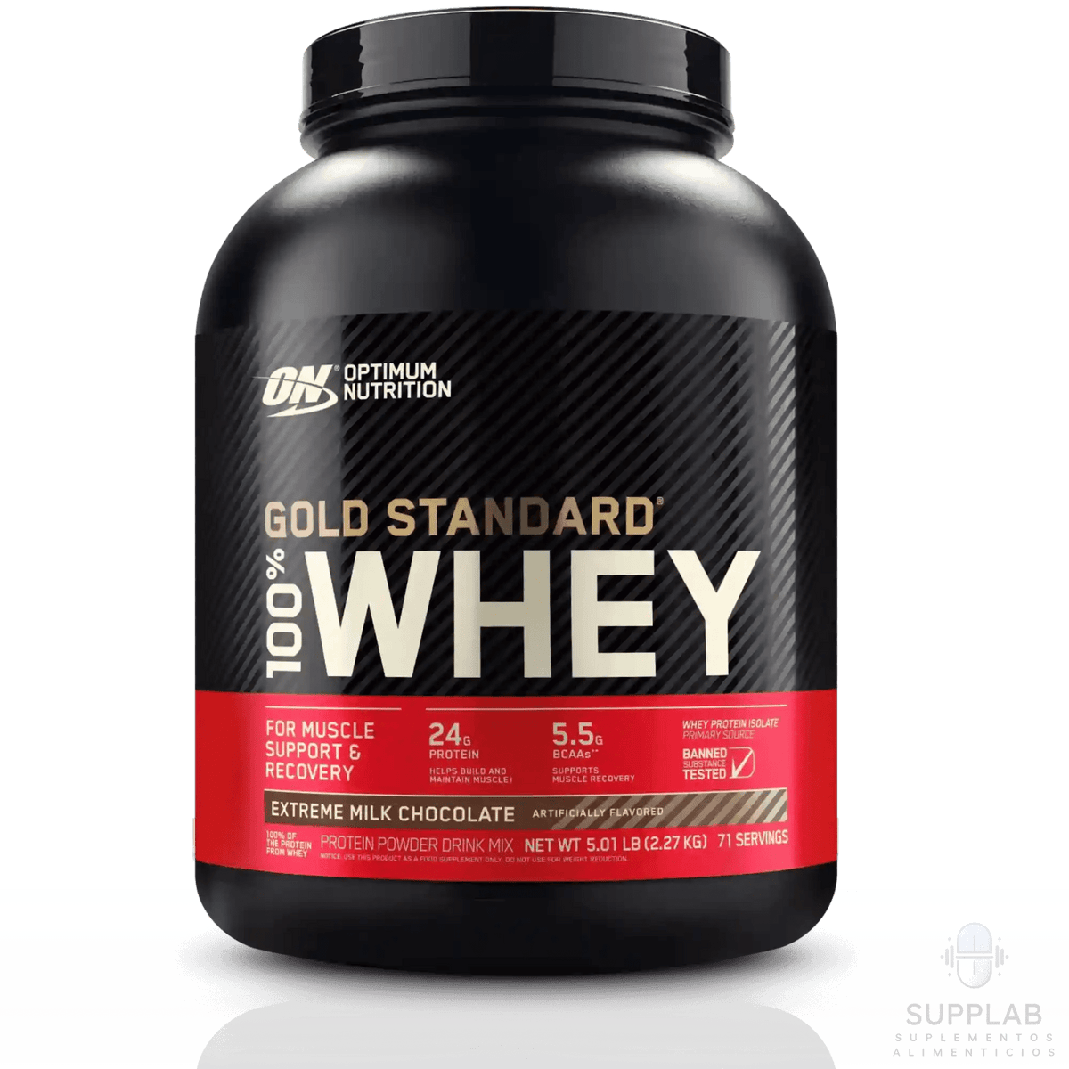 ON Gold Standard 100% Whey 5 lb – Proteína de suero - Supplab MX