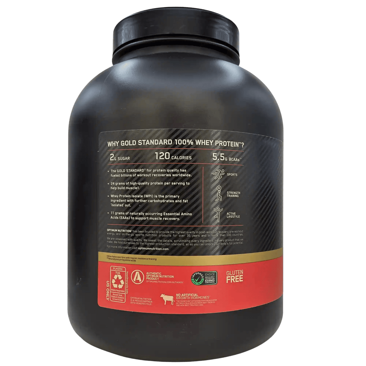 ON Gold Standard 100% Whey 5 lb – Proteína de suero - Supplab MX