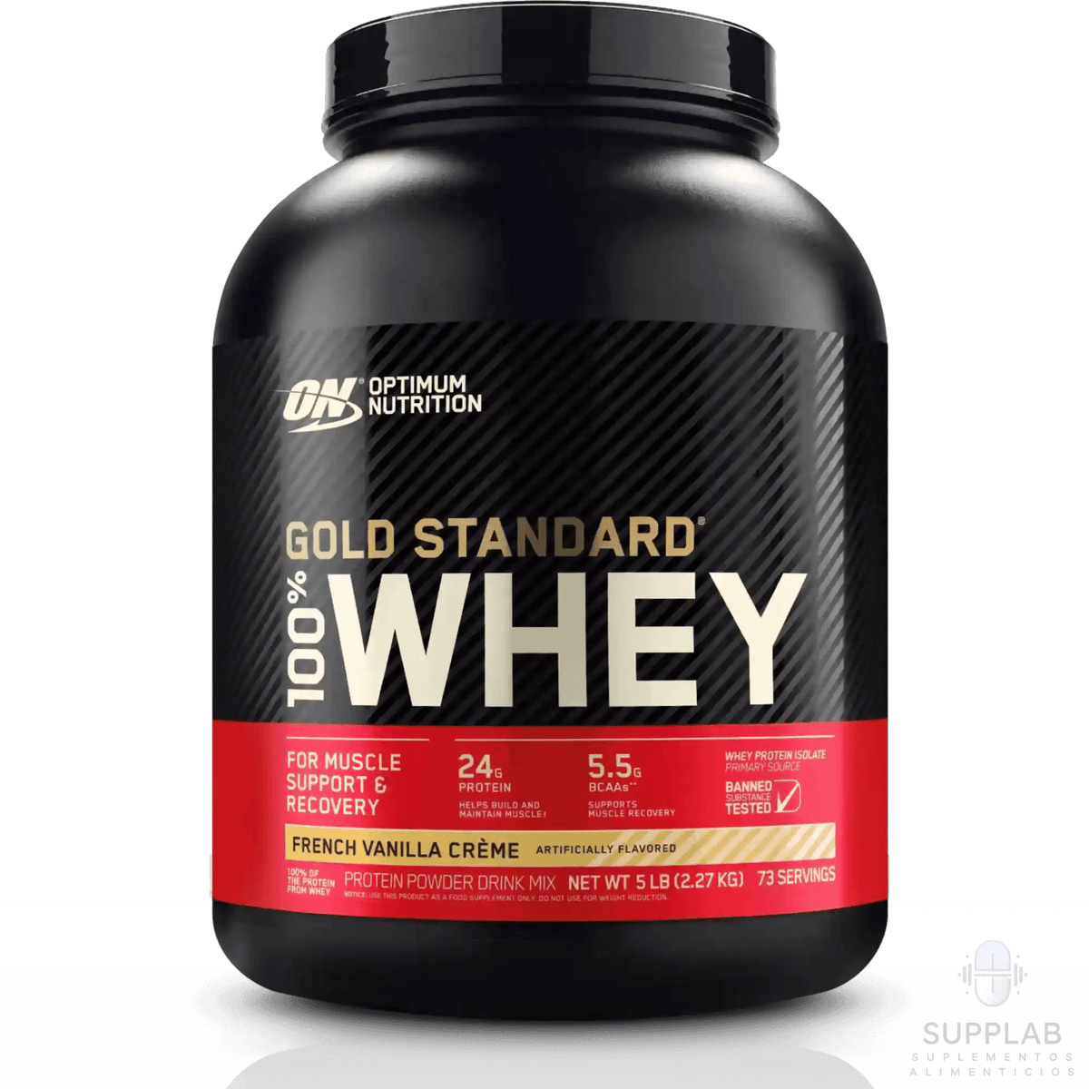 ON Gold Standard 100% Whey 5 lb – Proteína de suero - Supplab MX