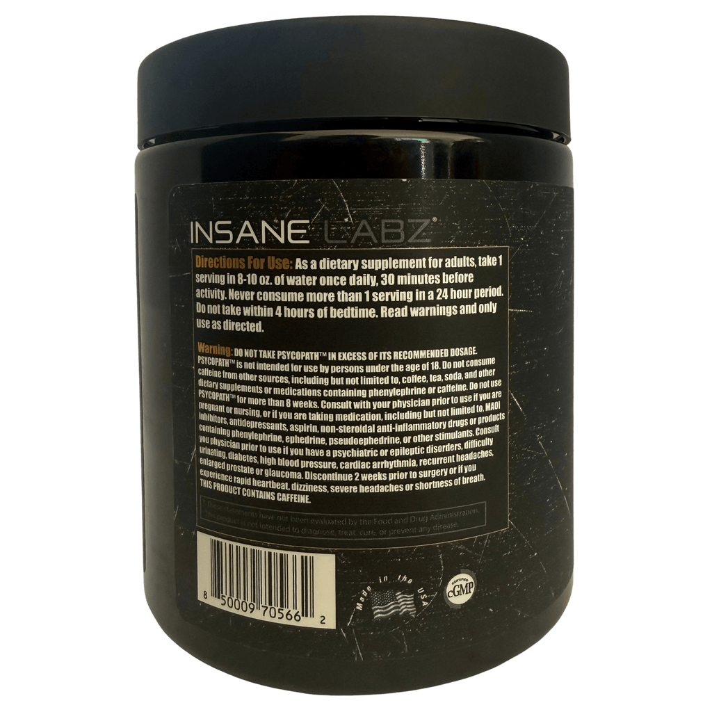 PSYCHOPATH INSANE LABZ – 30 SERVICIOS - Supplab MX