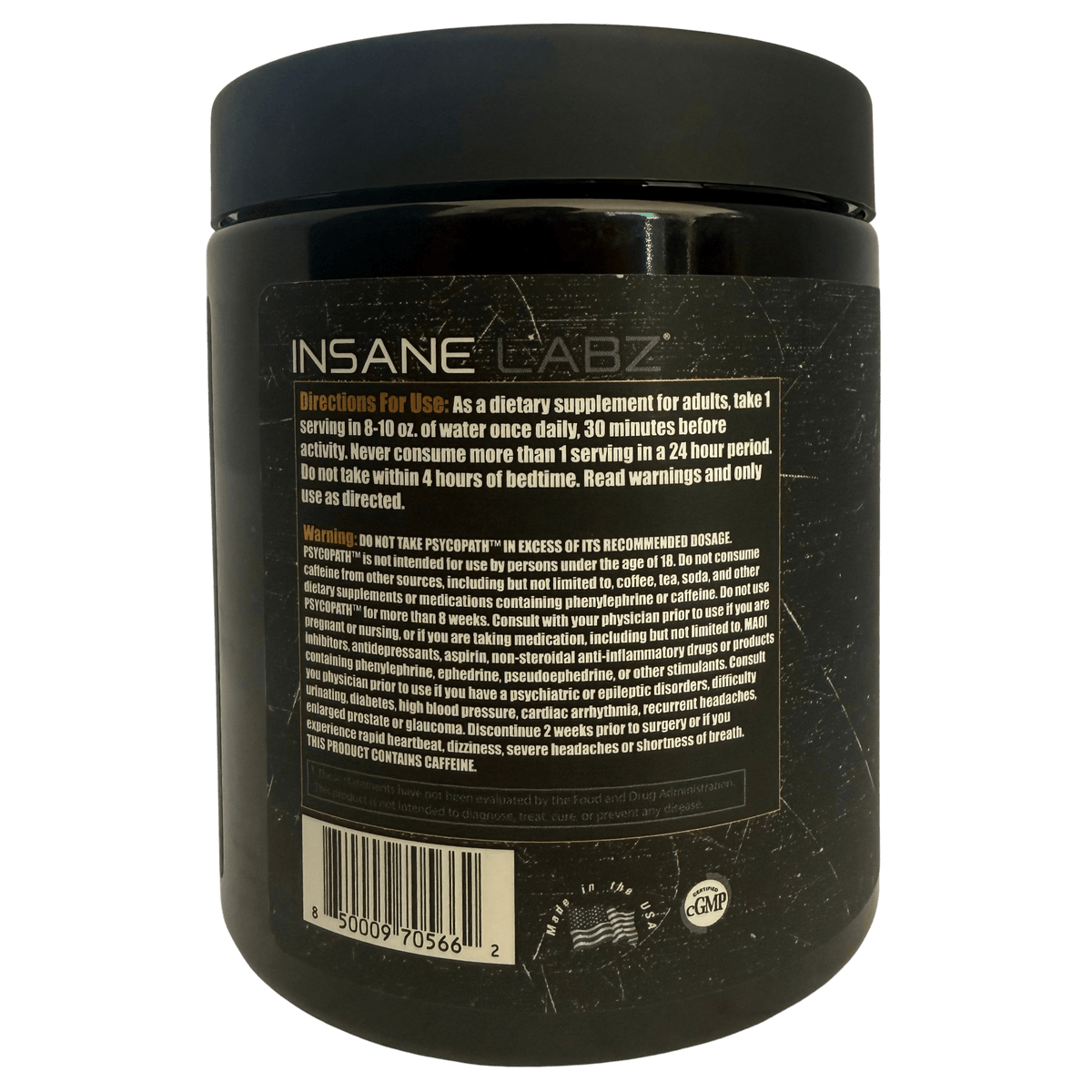 PSYCHOPATH INSANE LABZ – 30 SERVICIOS - Supplab MX