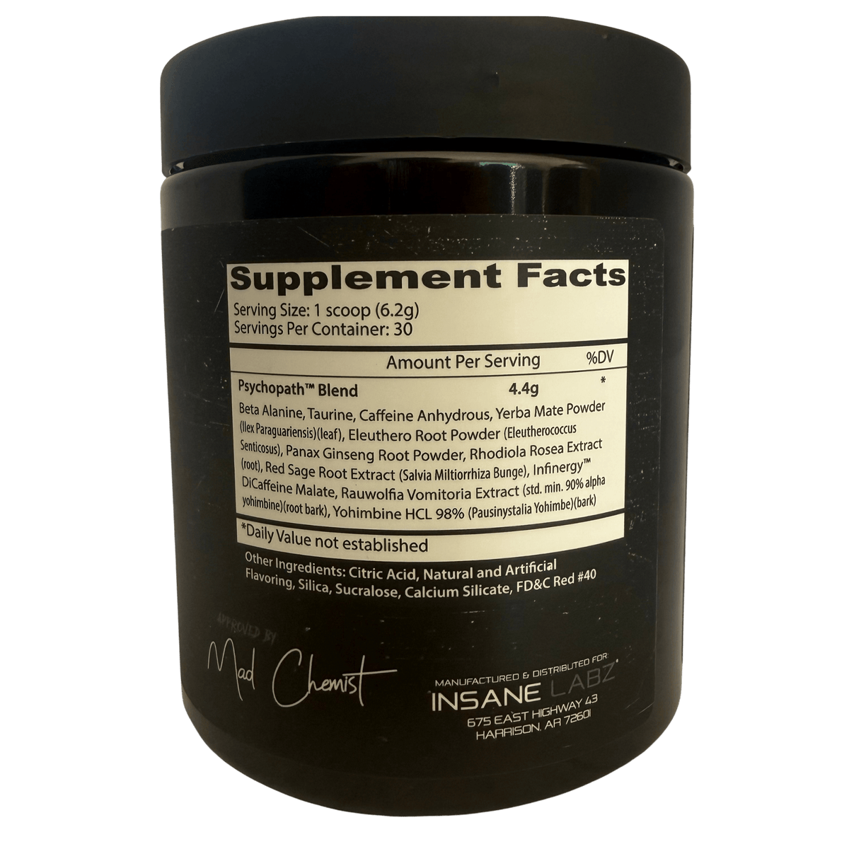 PSYCHOPATH INSANE LABZ – 30 SERVICIOS - Supplab MX
