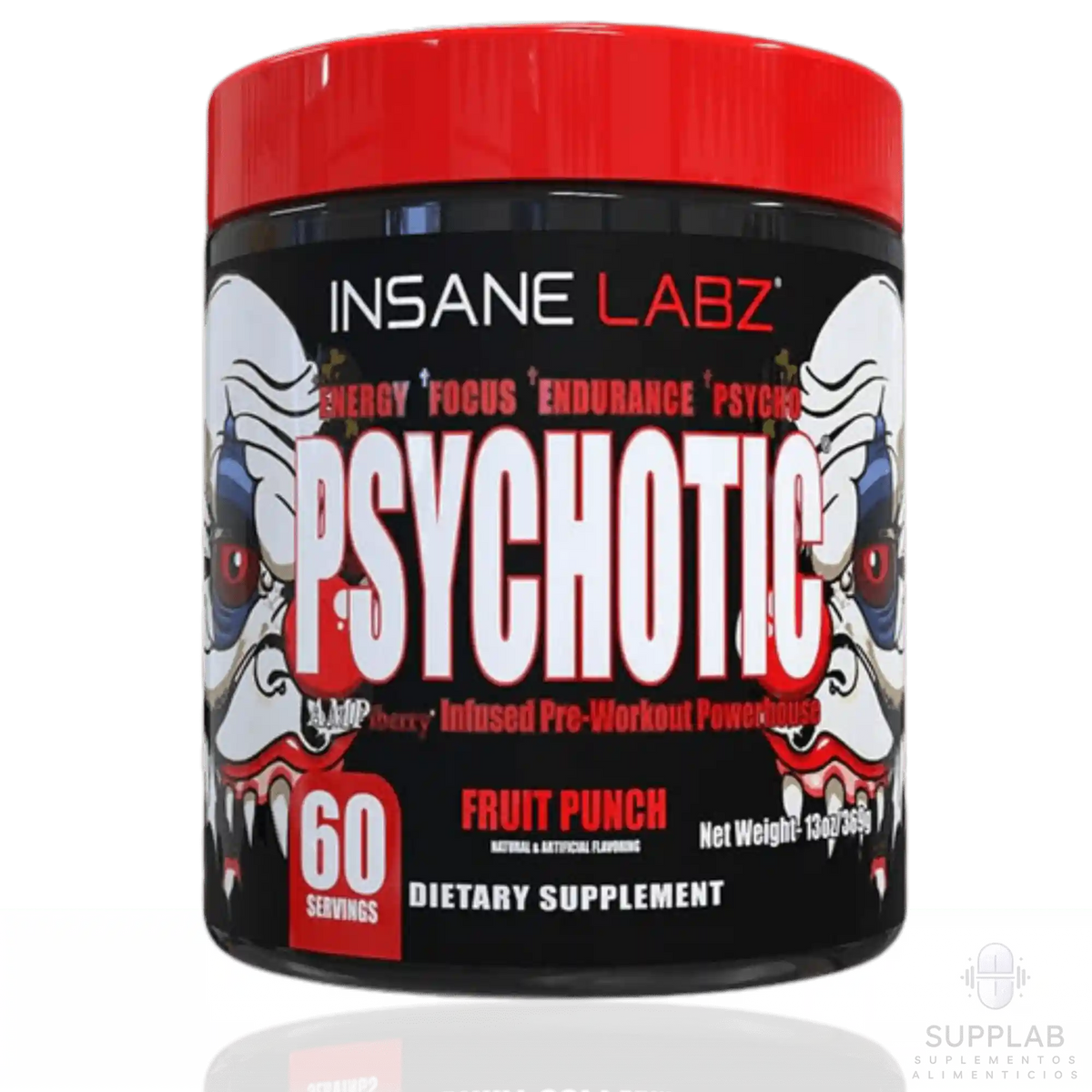 Insane Labz Psychotic original, pre-entreno en polvo de 60 servicios