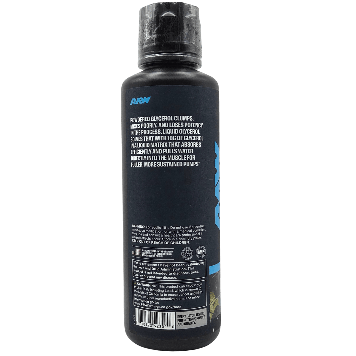 RAW Liquid Glycerol 32 servicios – Glicerol líquido - Supplab MX