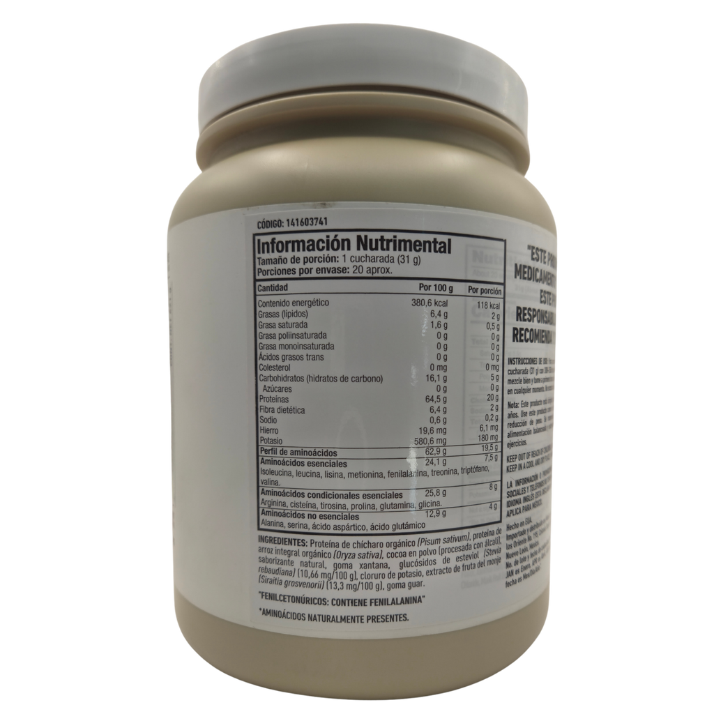 ISOPURE PROTEÍNA VEGANA 1.37 LBS - PROTEÍNA VEGETAL ORGÁNICA SIN AZÚCAR