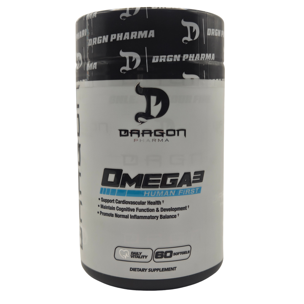 OMEGA 3 DRAGON PHARMA - 60 CÁPSULAS - ÁCIDOS GRASOS ESENCIALES Y ANTIOXIDANTE
