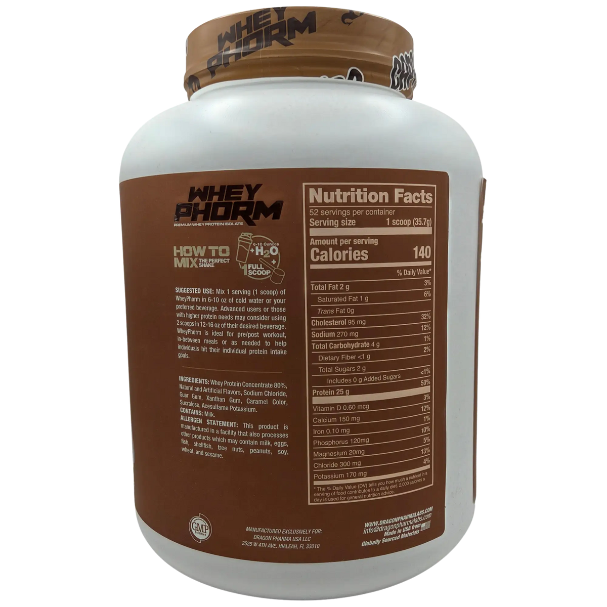Dragon Pharma WheyPhorm 4 lb – Proteína de Suero
