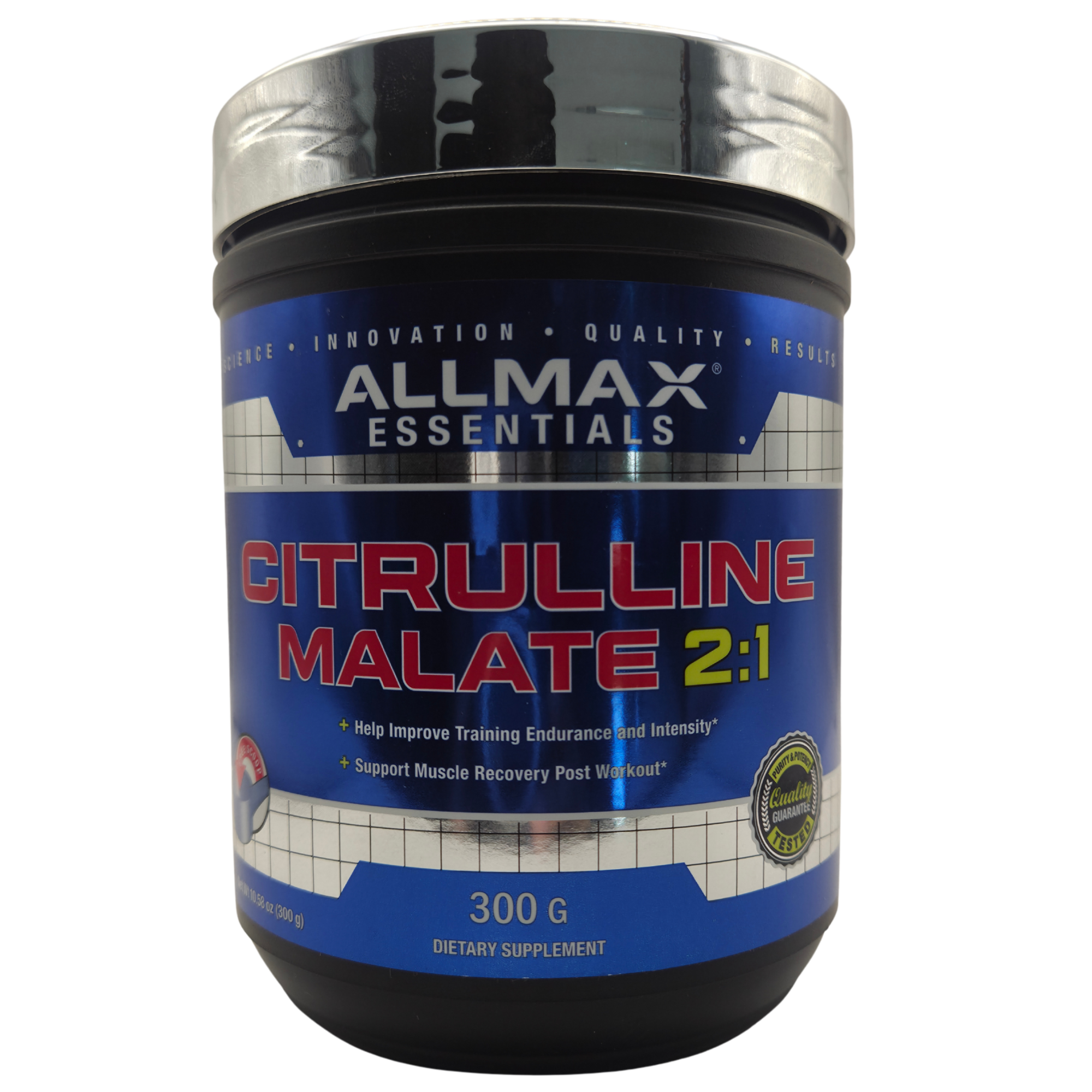 CITRULINA MALATO 2:1 ALLMAX 300 G - ÓXIDO NÍTRICO Y RESISTENCIA MUSCULAR