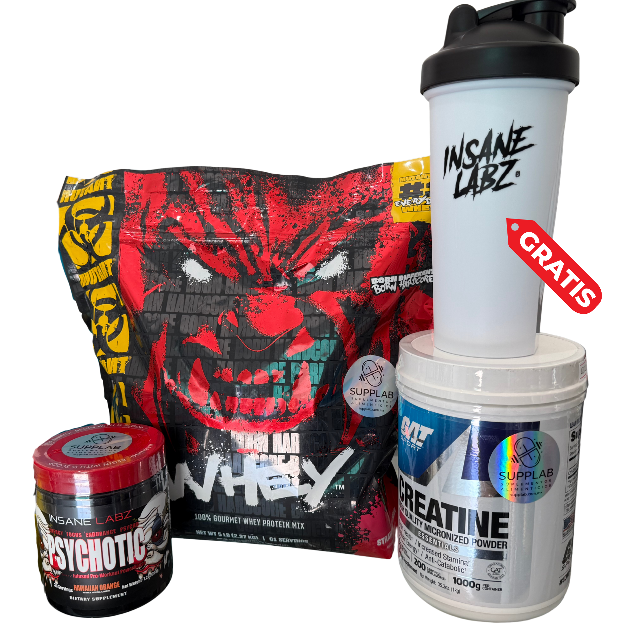 COMBO BASICO - PROTEÍNA | CREATINA | PRE ENTRENO + SHAKER GRATIS