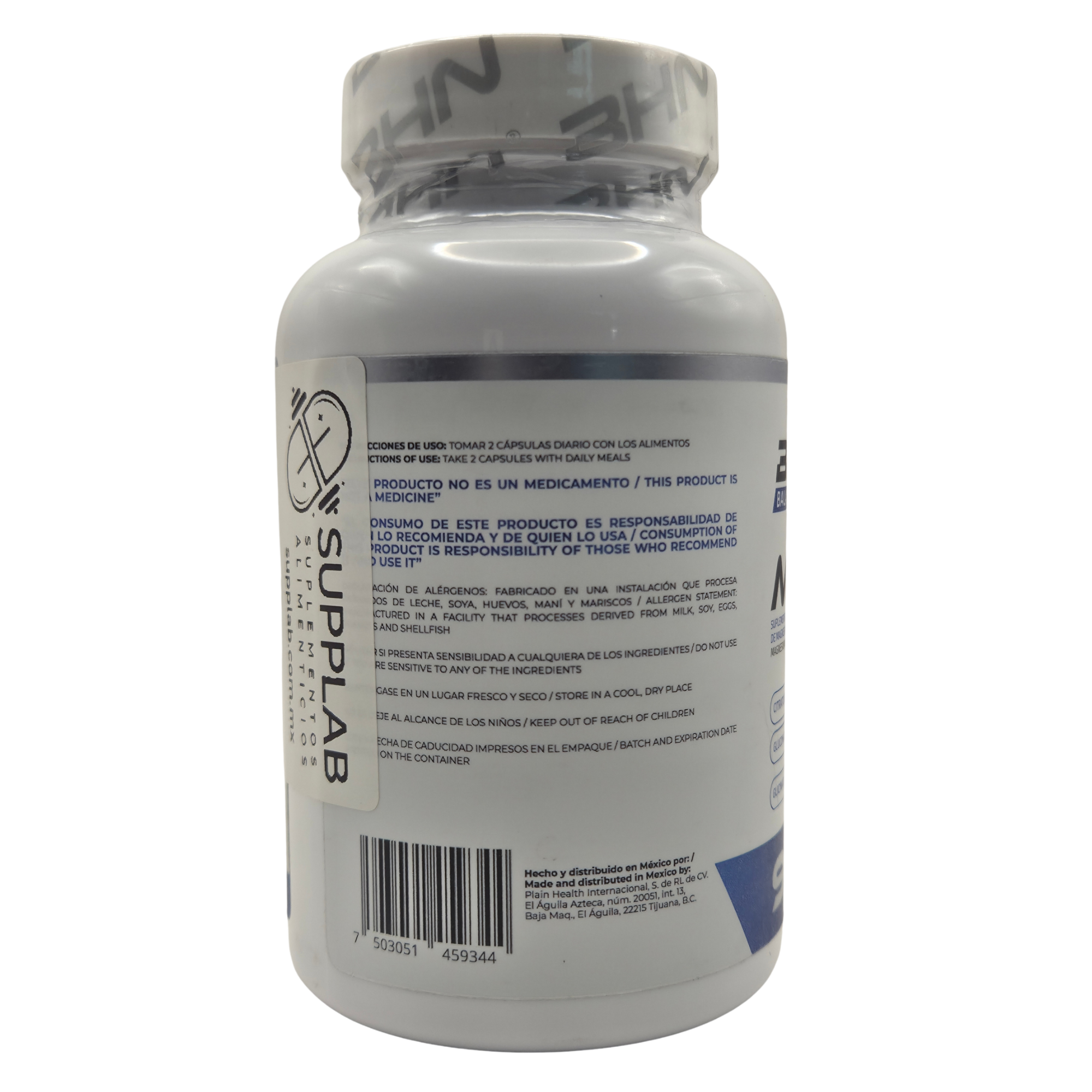 MAGNESIO X3 BHN 90 CÁPSULAS - COMPLEJO TRIPLE DE MÁXIMA ABSORCIÓN