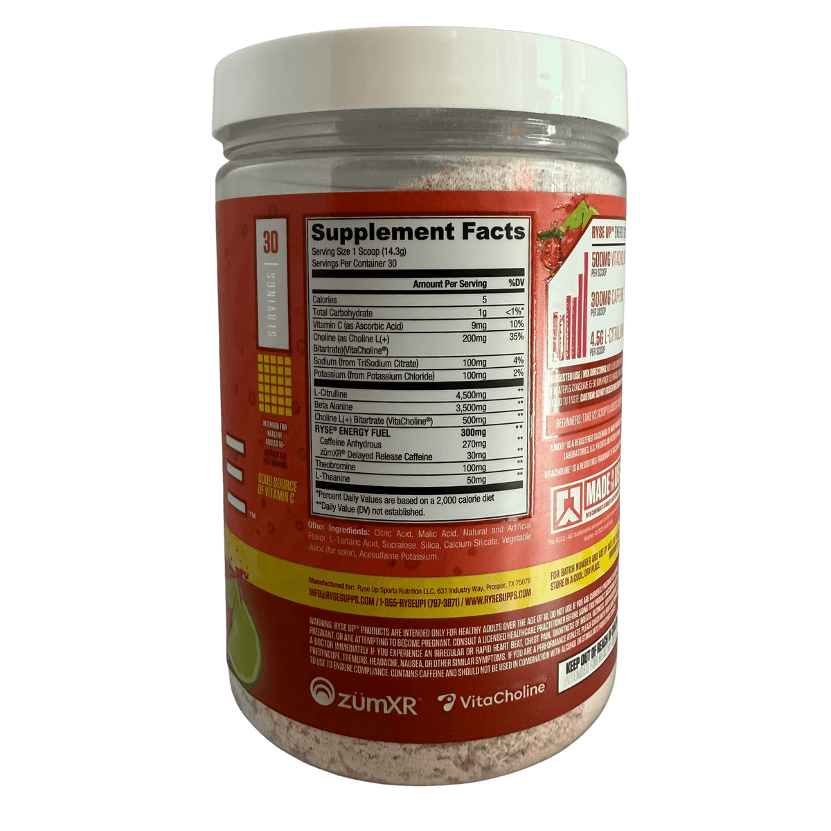 RYSE PRE ENTRENO – 30 SERVICIOS - Supplab MX