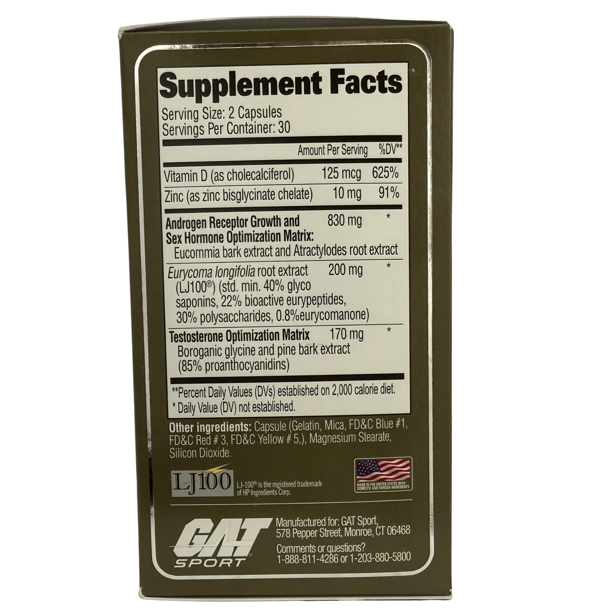 TESTROL PLATINUM GAT SPORT – 90 TABS - Supplab MX