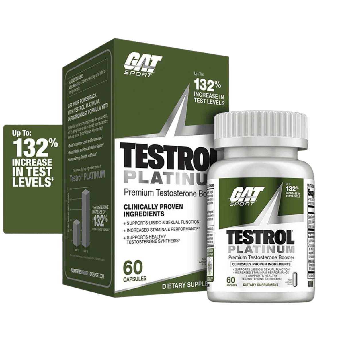 TESTROL PLATINUM GAT SPORT – 90 TABS - Supplab MX