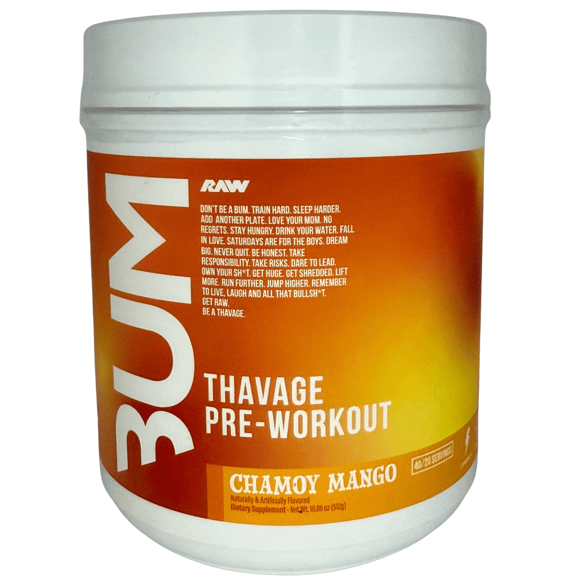 THAVAGE PRE ENTRENO | RAW NUTRITION