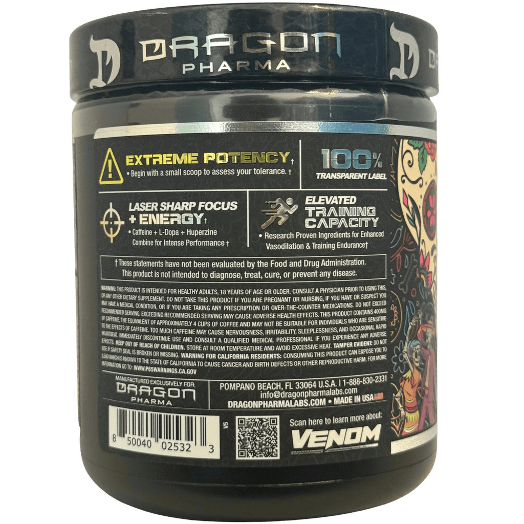 VENOM ORIGINAL DRAGON PHARMA – 20/40 SERVICIOS - Supplab MX