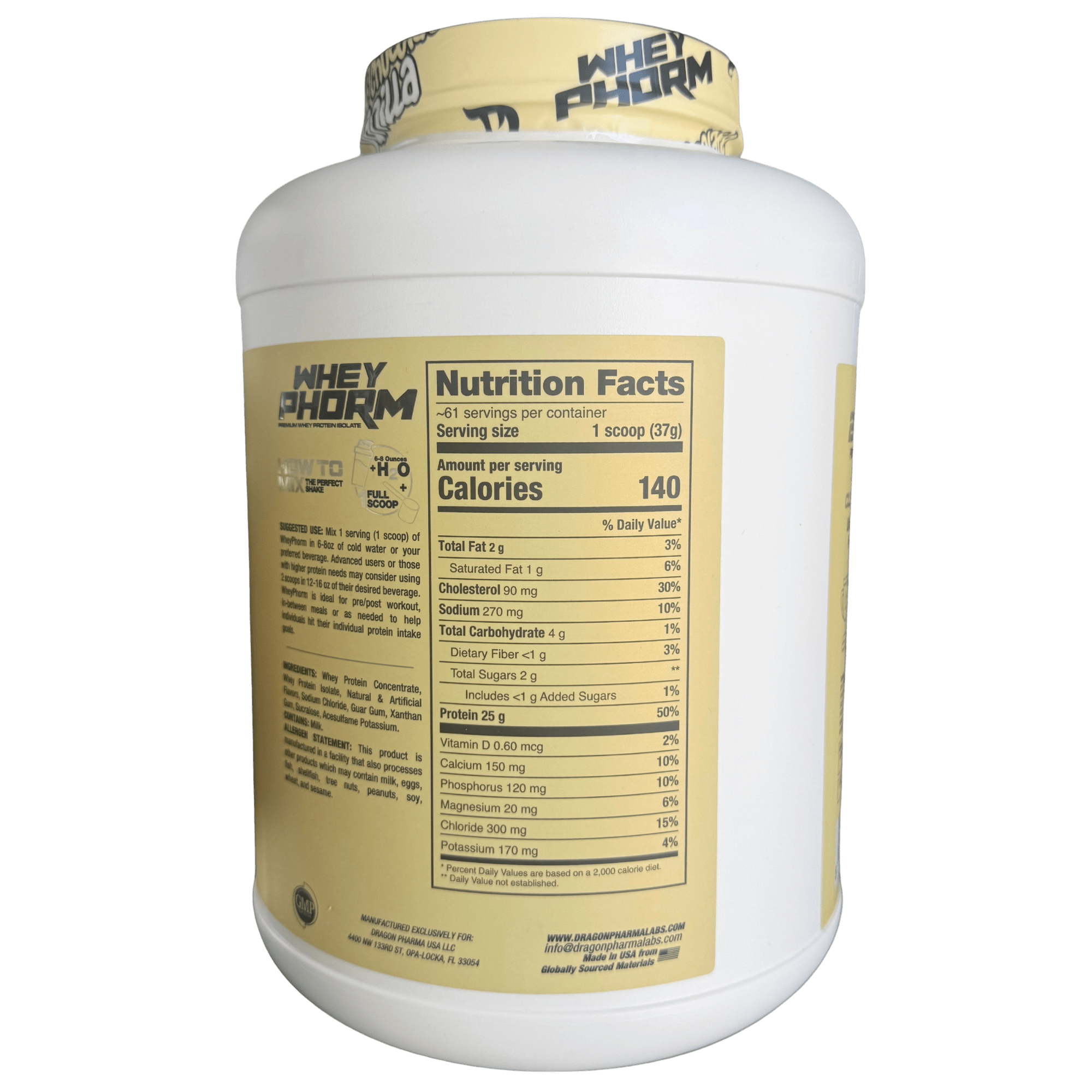 WHEYPHORM 5 LB DRAGON PHARMA – PROTEÍNA WHEY - Supplab MX